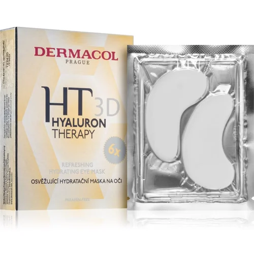 Dermacol Hyaluron Therapy 3D osvježavajuća hidratantna maska za oči 6 x 6 g