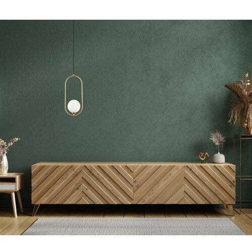  ITALUX PND-3965-1-BRO - Visilica na sajli LUPUS 1xG9/25W/230V crna/zlatna Slike