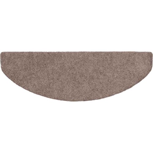  Prostirke za stepenice, samoljepljive, 15 kom, 65x21x4 cm, svijetlosmeđe, poluokrugle, velike Slike