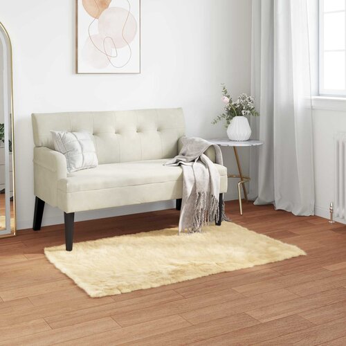  Tepih od umjetne ovčje kože TAFALLA Krem 80 x 150 cm Poliester Cene