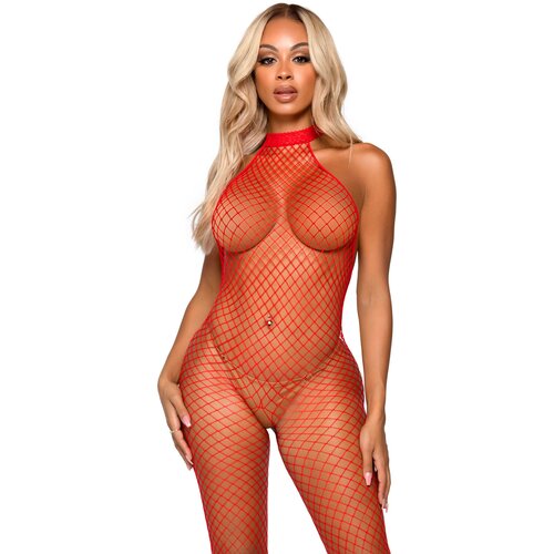 Leg Avenue Racer Neck Bodystocking 89304 Red Cijene