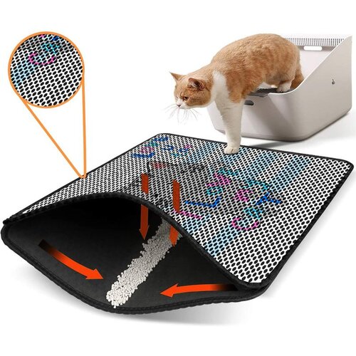 WALLXPERT Nrszn0209 multicolor cat litter mat Cene