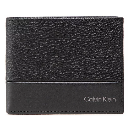 Calvin Klein Velika moška denarnica Subtle Mix Trifold 10Cc K50K509179 Črna