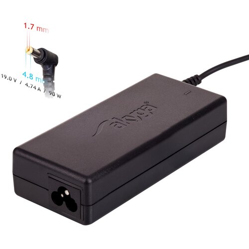 Akyga notebook power adapter AK-ND-08 19V /4.74A 90W 4.8x1.7 mm HP power adapter /inverter Indoor Black Slike
