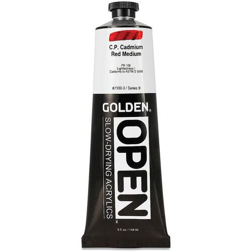  GOLDEN OPEN akrilna boja koja se sporo su&amp;scaron;i 148 ml | 7100 Cadmium Red Medium Slike