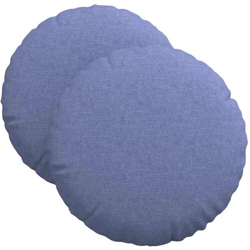  Jastučići za sjedenje 2 pcs Traper plava &amp;Oslash;40 x 13 cm tkanina Slike