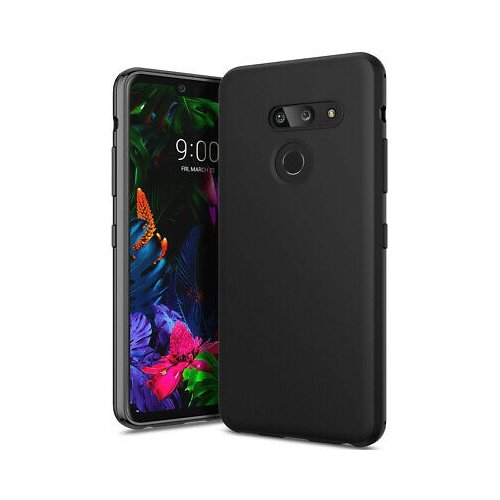  Silikonski ovitek za lg Q7 - mat črn Slike
