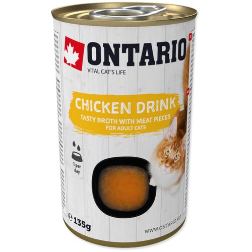 Ontario Cat pijača s ko&scaron;čki pi&scaron;čanca 135 g Cene