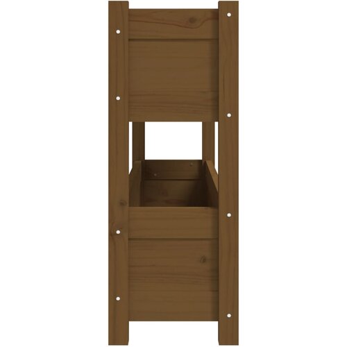  Sadilica smeđa boja meda 112x25x66 cm od masivne borovine Slike