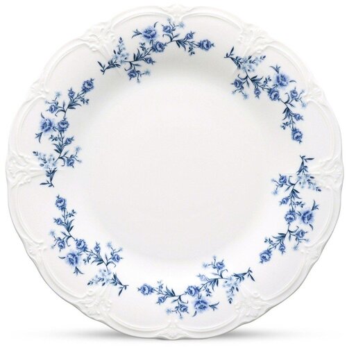 BonBistro Bijeli/plavi porculanski tanjur &oslash; 27,5 cm Retro &ndash; Cijene