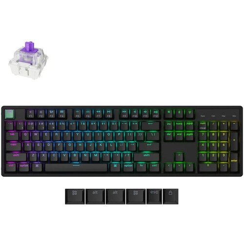 KEYCHRON K10 HE keyboard Gaming USB + RF Wireless + Bluetooth QWERTY English Black Cijene