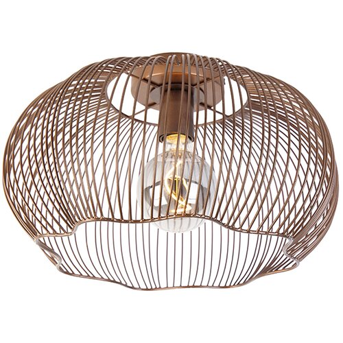 QAZQA Industrijska stropna svetilka baker 40 cm - Finn Cene