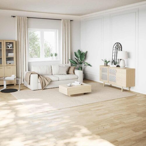  Čupavi tepih krem bijele boje 240x340 cm poliester Slike