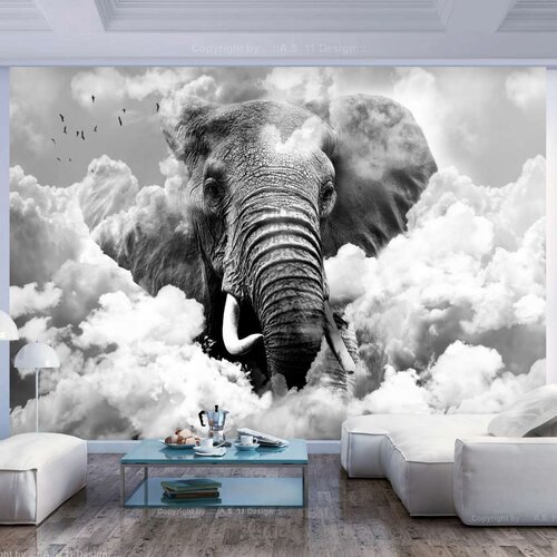  Tapeta - Elephant in the Clouds (Black and White) 350x245 Slike