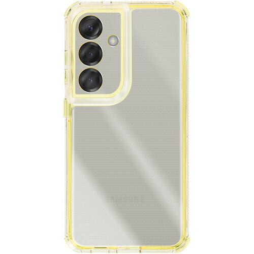 Ovitek za Galaxy S24 / S25, dvomaterialna zasnova, teksturiran, nedrseč, Rumena, (5000190654) Slike