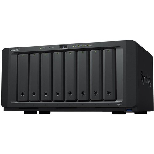 Synology DiskStation DS1821+, Tower, 8-Bay 3.5'' SATA HDD/SSD, 2 x M.2 2280 NVMe SSD, CPU AMD Ryzen Quad-core 2.2 GHz, 4 GB DDR4 ECC SODIMM, 4 x RJ-45 1GbE LAN, 4 x USB 3.2 Gen 1, 2 x eSATA (expandable to 15 with 2x DX517), 1 x PCIe Gen3 x8, 6kg,3y w DS18 Cene