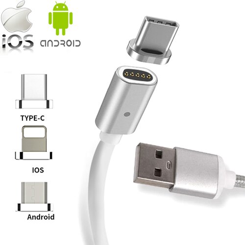 magnetni micro USB Kabl Za Android i iPhone 5-6-7 Slike