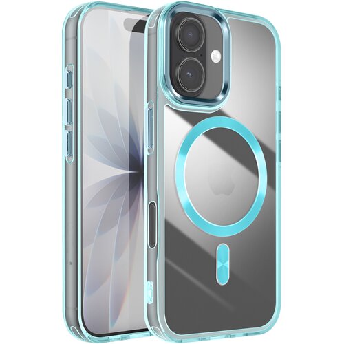 AVIZAR Ovitek za iPhone 17, kolekcija Crystal Color, združljiv z MagSafe, Turkizna, (5000189423) Cene