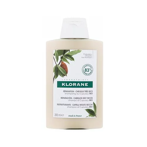 Klorane organic Cupuaçu repairing šampon za poškodovane lase za suhe lase 200 ml za ženske