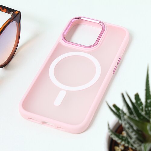  Torbica magsafe colorful za iphone 15 pro 6.1 roze Slike