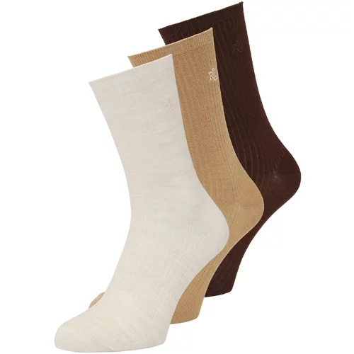 Polo Ralph Lauren Čarape boja pijeska / pijesak / tamno smeđa