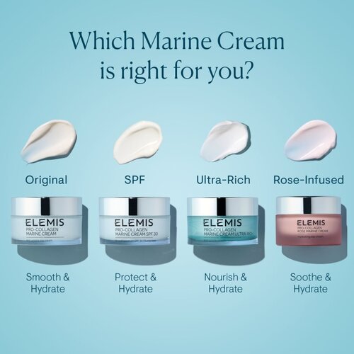 Elemis Pro-Collagen Rose Marine Cream vlažilna gel krema za učvrstitev obraza 30 ml Slike