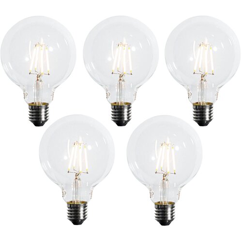 LUEDD Komplet 5 E27 3-stopenjskih zatemnitvenih LED žarnic G95 4W 450 lm 2700K Cene