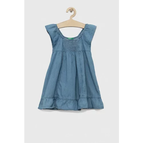 United Colors Of Benetton Dječja traper haljina mini, širi se prema dolje