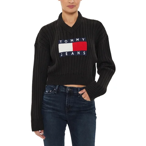 Tommy Hilfiger TJW VNCK CENTER FLAG DW0DW18528 Crna