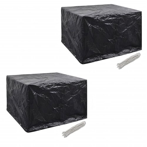 VidaXL Pokrivalo za vrtno pohi&amp;scaron;tvo 2 kosa z 8 obročki 113x113cm Slike