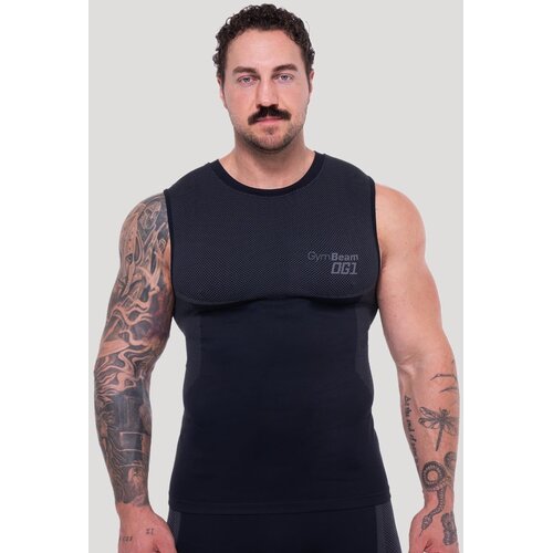 GymBeam OG1 Seamless Tanktop Black/Grey S Cene