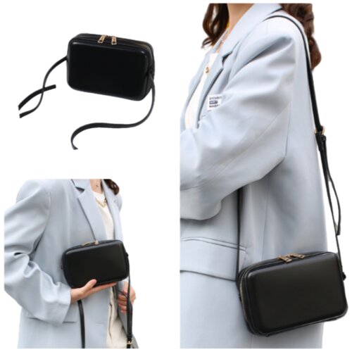 INF Elegantna mini torbica za čez ramo za ženske - Elegantna torbica čez ramo Black, (21562132) Slike