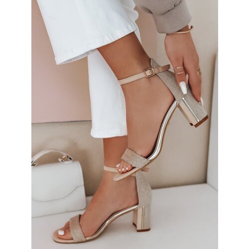 DStreet Sandałki damskie na słupku SOFHEELS khaki Cijene