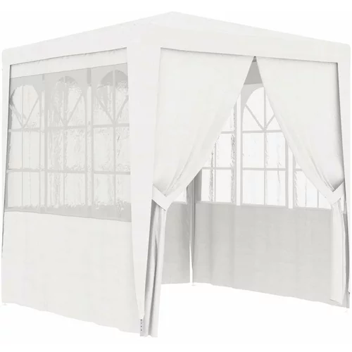  Profesionalni šator za zabave 2 5 x 2 5 m bijeli 90 g/m²