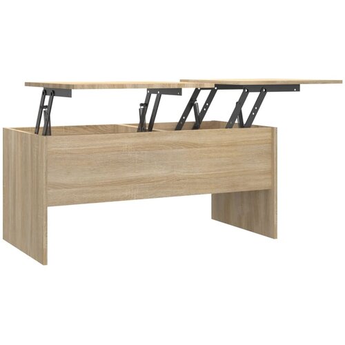 Maison Chic Klubska mizica - kavna mizica - Nizka mizica sonoma hrast 102x50,5x46,5 cm konstruiran les, (21752688) Slike