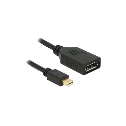 Delock DisplayPort adapter [1x Mini-DisplayPort utikač 1x DisplayPort ženski utikač] crna s feritnom jezgrom Cijene