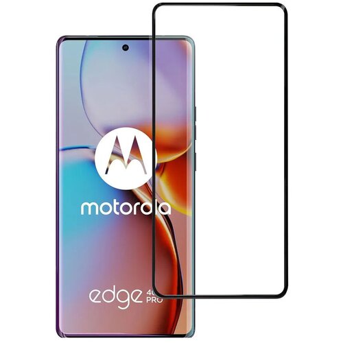 Blue Star 5D kaljeno steklo za Motorola Edge 40 Pro - črno Slike