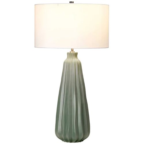 Elstead stona lampa Kew 1xE27 zelena Slike