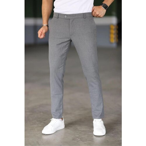 Dewberry 47676 Italian Cut Elastic Fabric Mens Trousers-DARK GREY Cijene