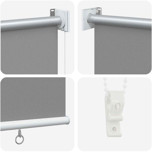  Roleta za&amp;scaron;tita od UV zračenja Svjetlosiva 60 x 140 cm Poliester Slike