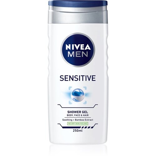 Nivea men sensitive gel za tu&amp;scaron;iranje za osjetljivu kožu 250 ml za mu&amp;scaron;karce Slike