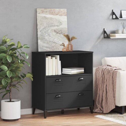  Regal za knjige VIKEN crni 80 x 40 x 90 cm konstruirano drvo Slike