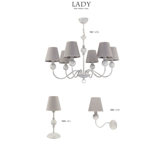 Jupiter 1587 - ly 6 bi - luster lady 6xE14/40W Slike