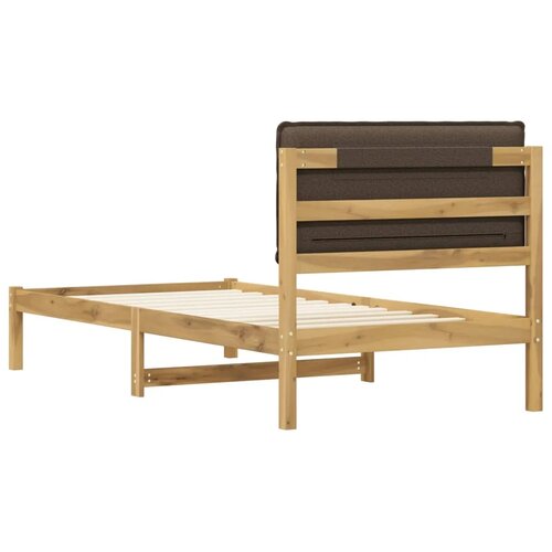  Krevetni okvir s tapiciranim uzglavljem Bijelo isprana i taupe - Bijelo isprana i taupe 80 x 200 cm Slike