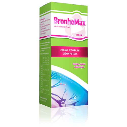 HAMAPHARM Bronhomax sirup, 200ml Slike