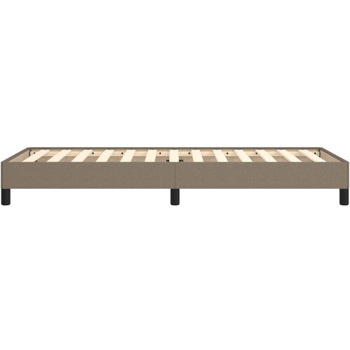  Okvir za krevet bez madraca smeđesivi 90x200cm od tkanine Slike