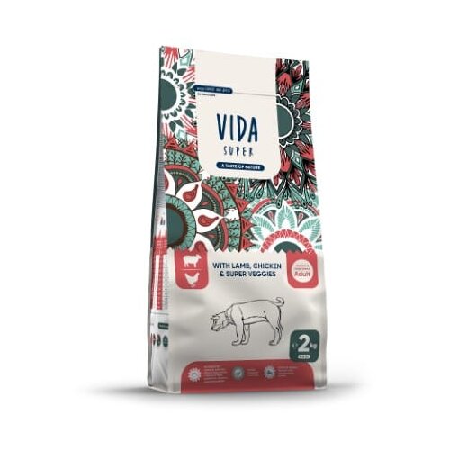 Craftia VIDA SUPER Suha hrana za odrasle pse srednjih i velikih rasa sa jagnjetinom, piletinom i super veggies, 2 kg Cene