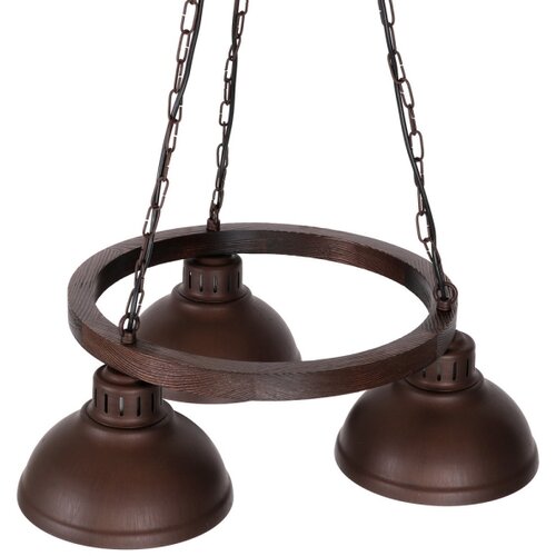  Luster na lancu HAKON ROUND 3xE27/60W/230V tamni Slike