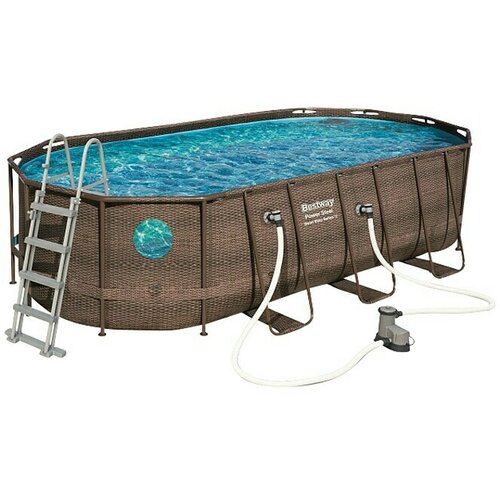 Bestway Bazen sa čeličnim okvirom Power Steel Swim Vista (549 x 274 x 122 cm, Smeđa, 13.430 l) Cijene