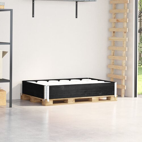 vidaXL Paletni okvir črn 120x80 cm trdna borovina Cene